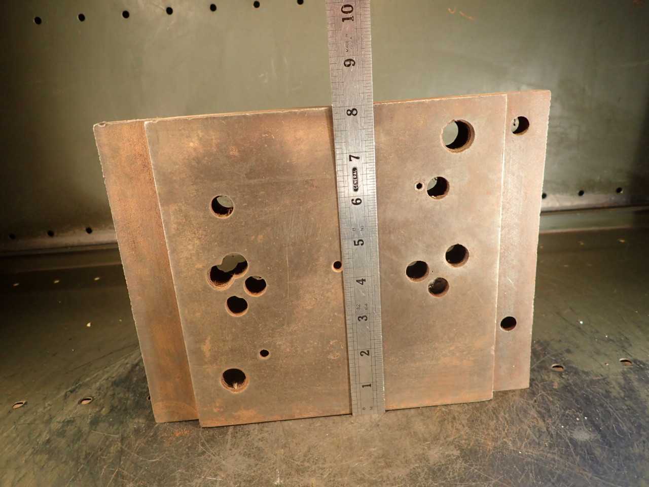 10-5/8" x 8" x 8" Right Angle Mill Milling Set-Up Fixture Plate - END MILLS