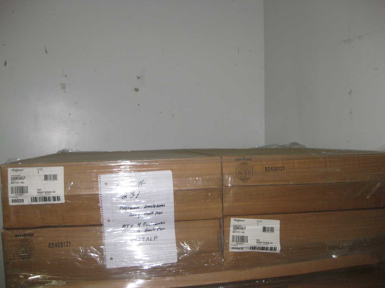 Hoffman enclosures A36N24ALP/BACKPANS ( QTY. 8 ) - ELECTRICAL ENCLOSURES