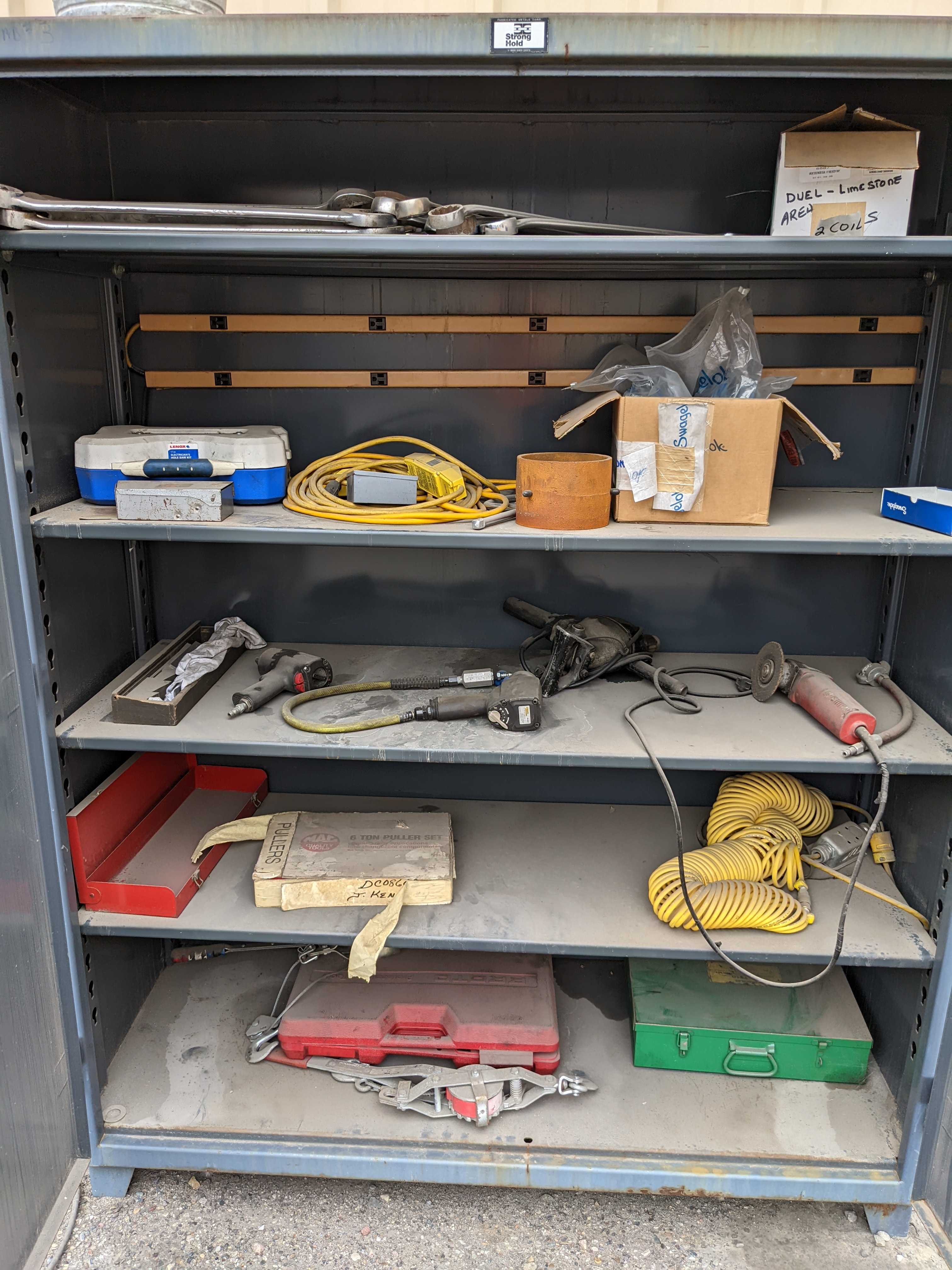 CABINET WITH CONTENTS - ELECTRIC POWER TOOLS
