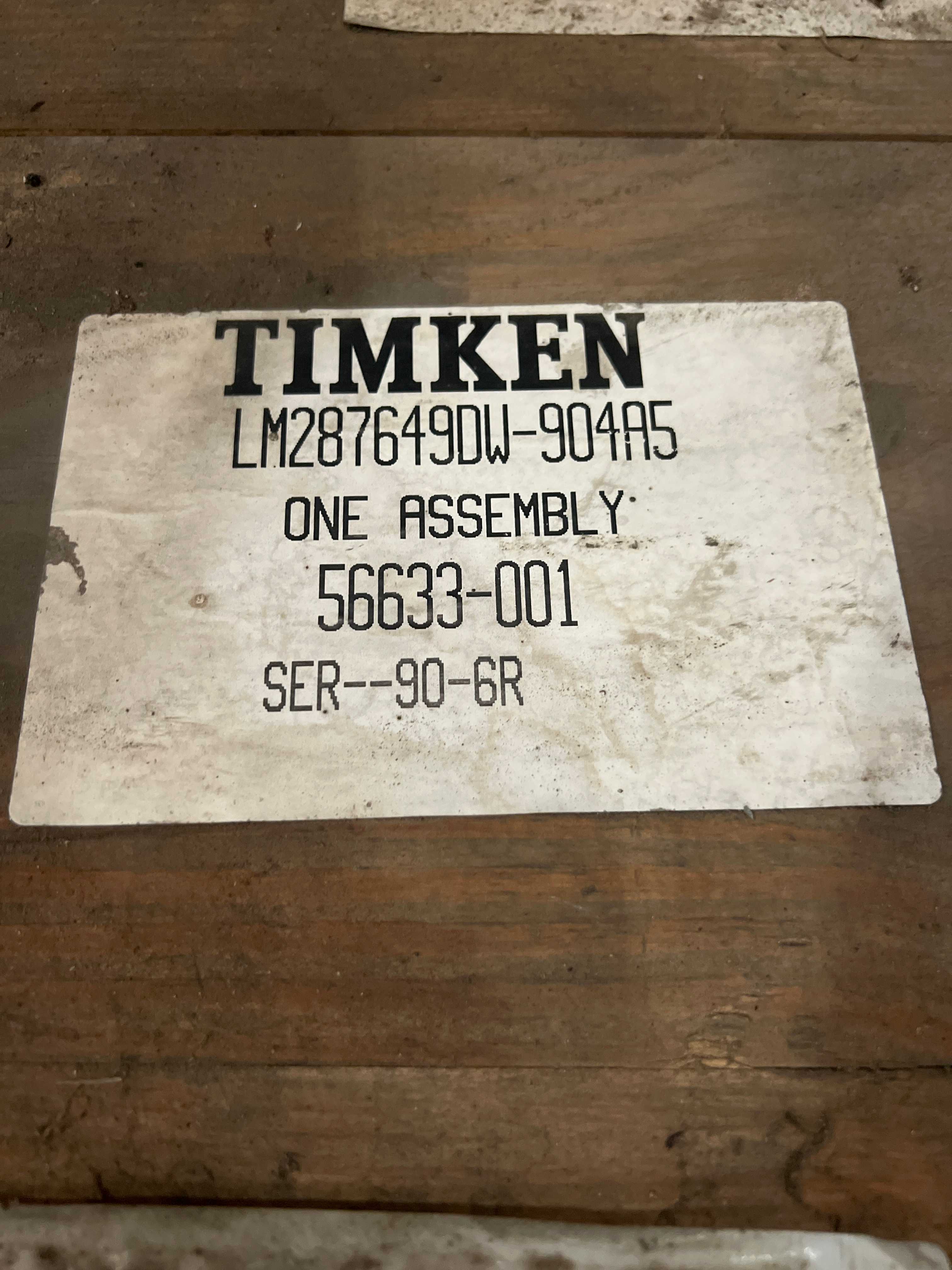 TIMKEN LM2876490W-904A5 BEARING ASSEMBLY - BEARINGS