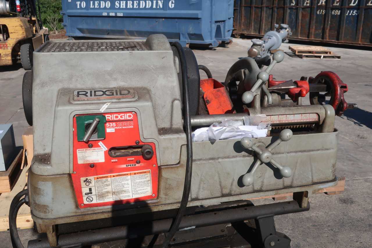 RIGID 535SERIES PIPE & BOLT THREADING MACHINE 535-A 120V 18AMP - ELECTRIC POWER TOOLS