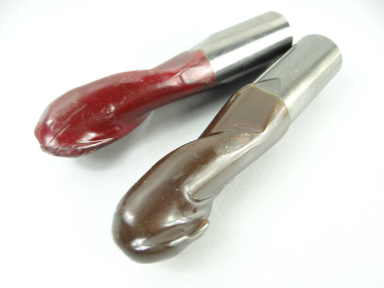 Pair of Freshly Sharpened Solid Carbide Ball Nose End Mills - MACHINE TOOLING