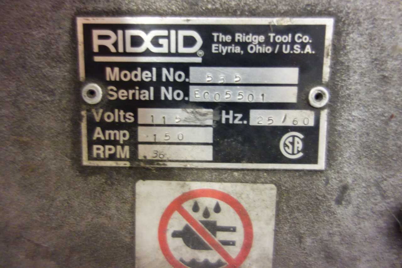 RIDGID 535 PIPE THREADER - HAND TOOLS