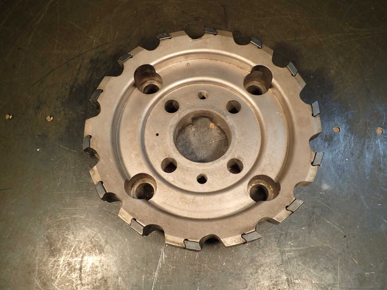Ingersoll SJ6N-10R01 10" Indexable Carbide Face Mill: 2-1/2" Arbor 4-Bolt Mount - END MILLS