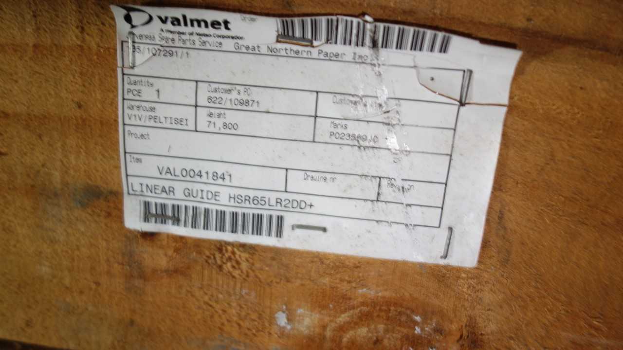 LOT OF 2 THK HSR65LR2DD LINEAR GUIDE BEARINGS - BEARINGS