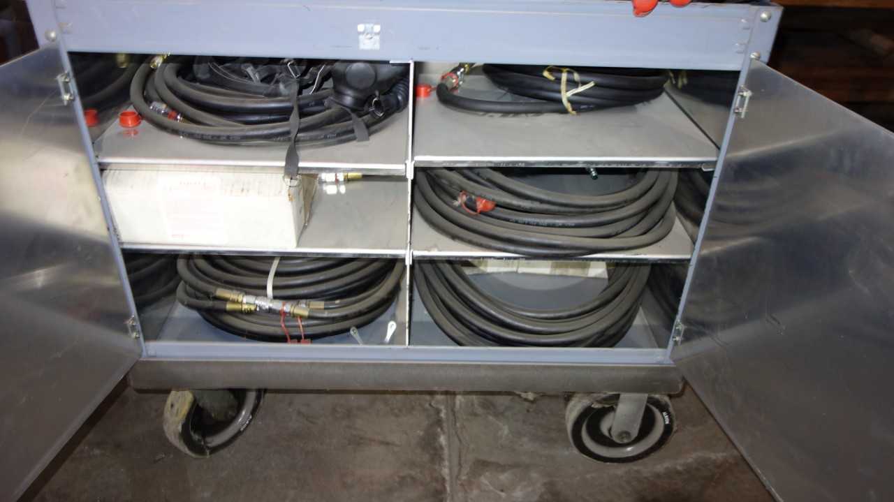 MOBILE CART W/ 3300 CARBON DIOXIDE MONITORING EQUIPMENT - ELECTRICAL COMPONENTS