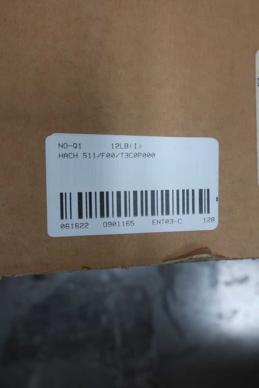 HACH 511/F00/T3C0P000 LANGE ORBISPHERE 511 HYDROGEN MONITOR 5V-DC 25W TEST EQUIPMENT - LAB & SCIENTIFIC