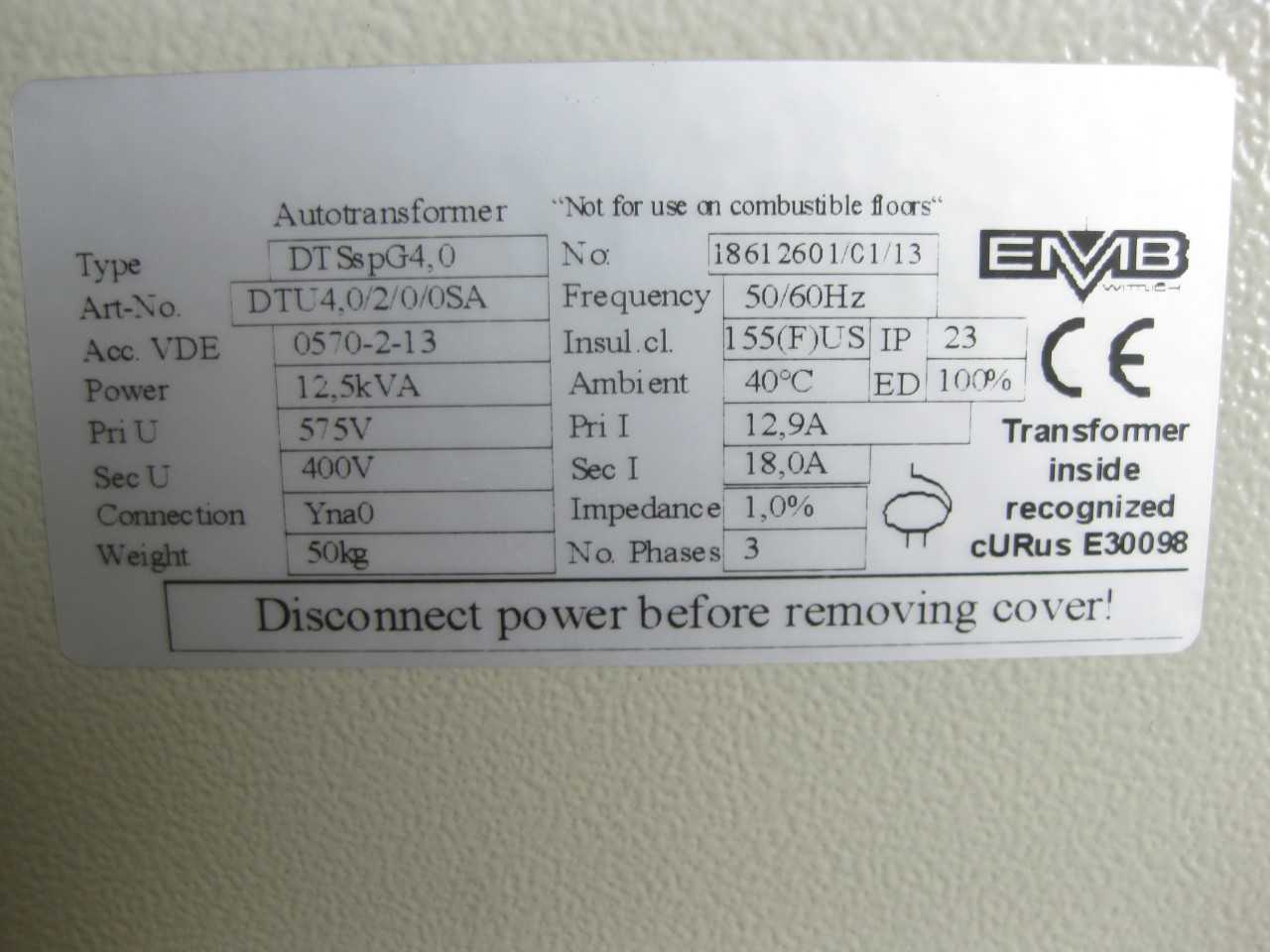 AUTO TRANSFORMER - ELECTRICAL COMPONENTS