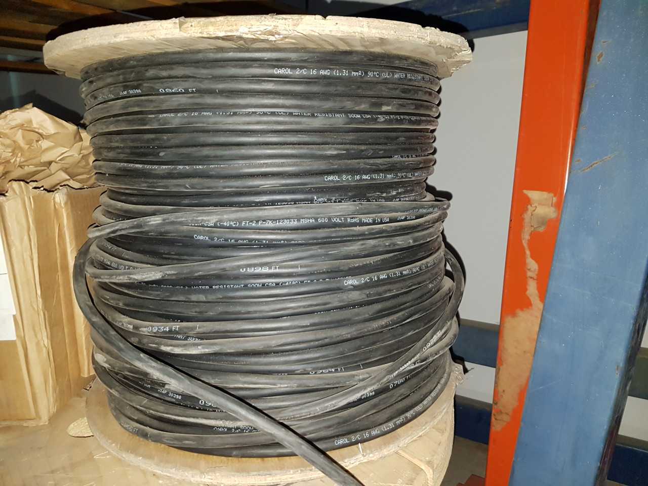 A SPOOL OF WIRE SOW16-02-LL QTY 305FT - ELECTRICAL COMPONENTS