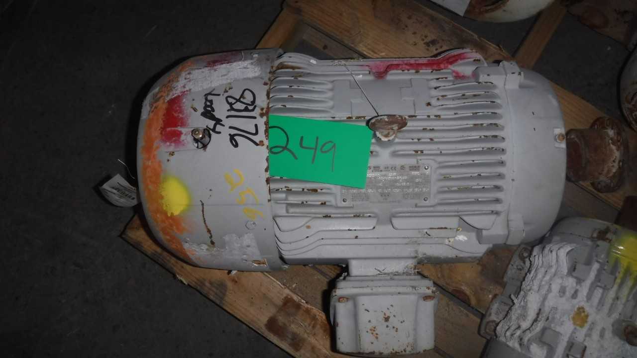 20 HP 1800 RPM 256T Frame Siemens Motor - ELECTRIC MOTORS