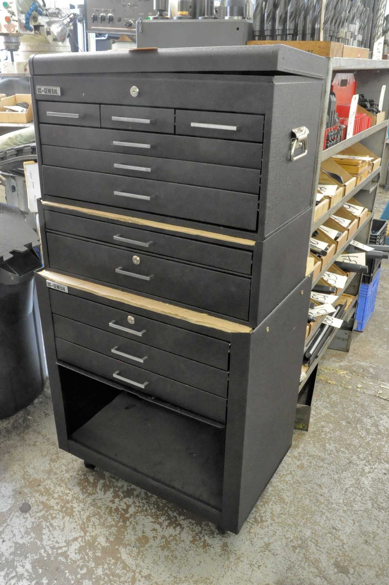 US General 3-Piece Rolling Tool Box Set - MISCELLANEOUS