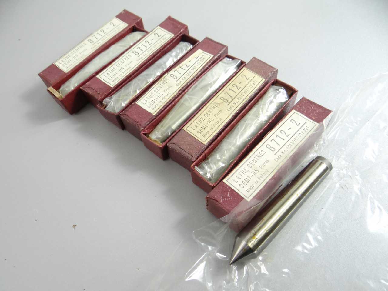 New Lot of 5 Poland Precision 2MT Lathe Dead Centers 8712 2 - MISCELLANEOUS