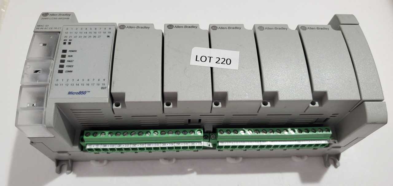 Allen Bradley Micro 850 2080-LC50-48QWB PLC - AUTOMATION & CONTROLS