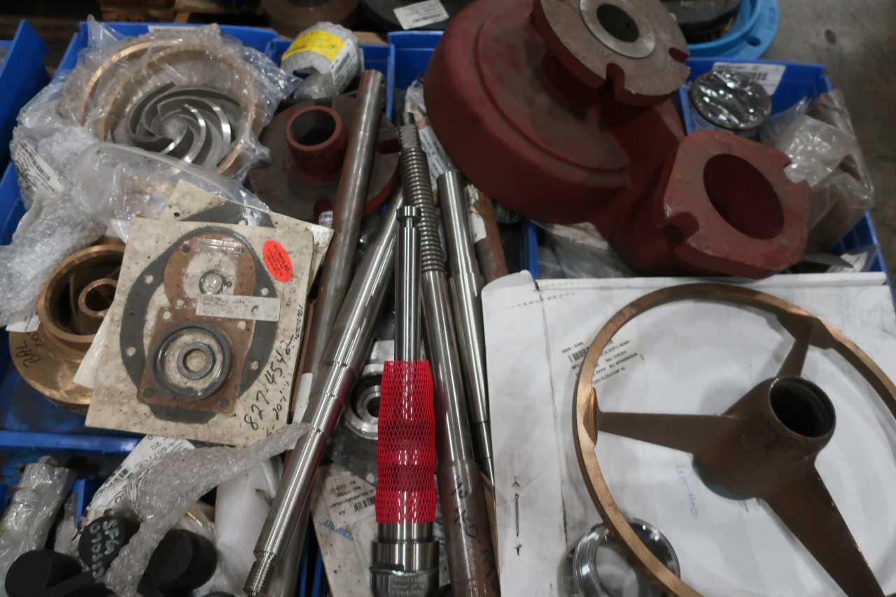6 PALLETS OF ASSORTED PUMP REPLACEMENT PARTS - PUMPS