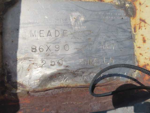 86 in X 90 in FDAR MEADE RECTANGULAR LIFTING MAGNET - CONSTRUCTION