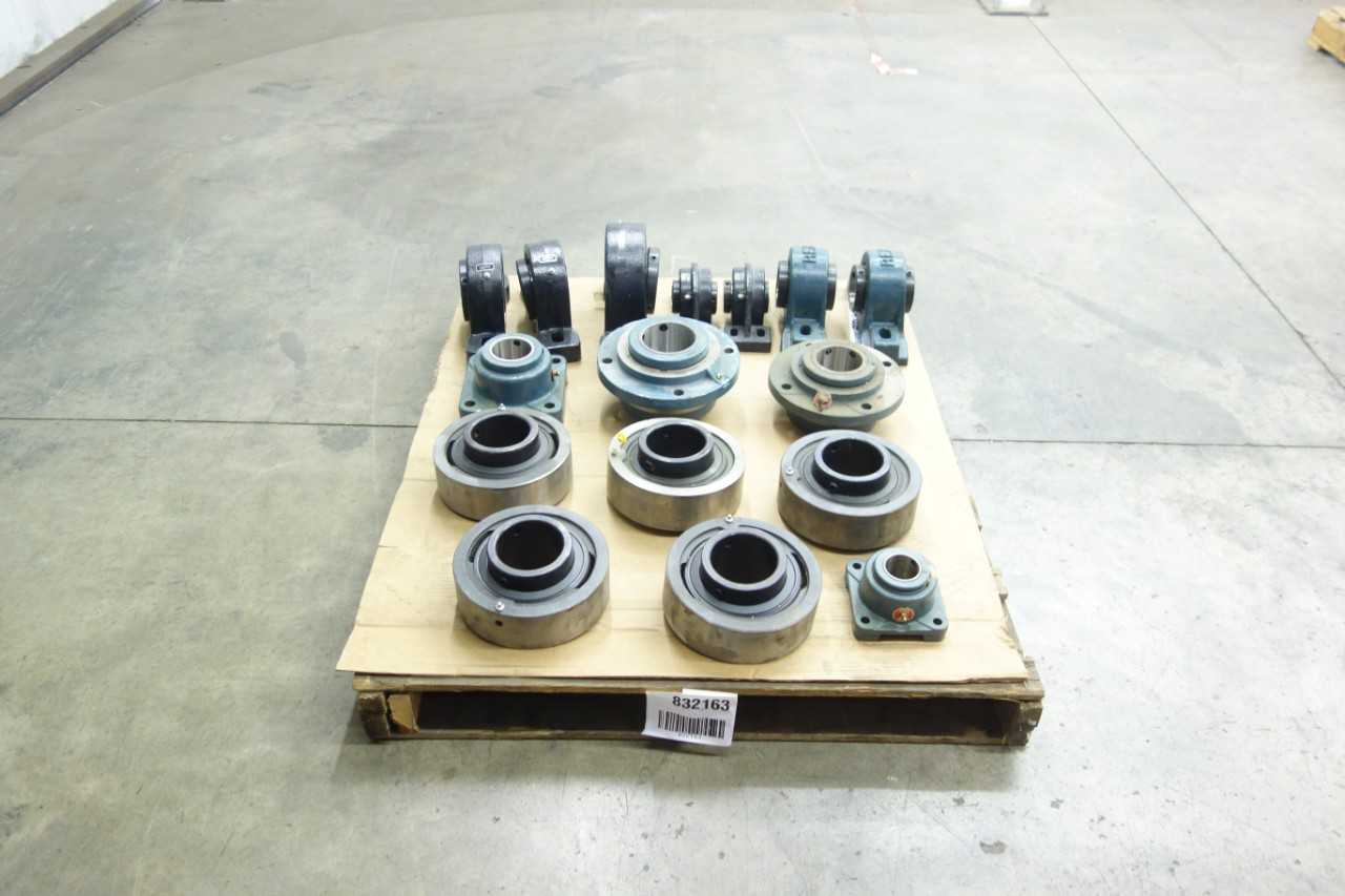 PALLET OF PILLOW BLOCK AND INSERT BEARINGS - BEARINGS
