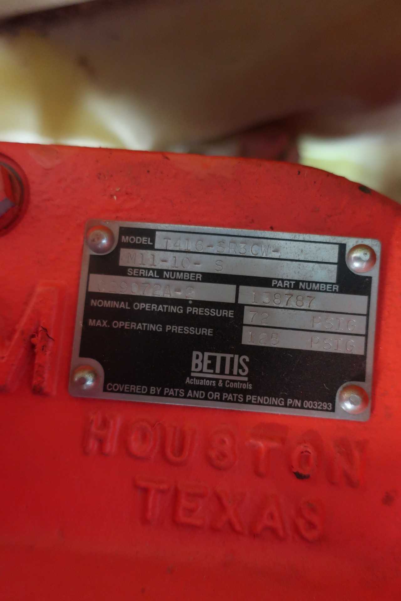 BETTIS T416-SR3CW-M11-10-S PNEUMATIC BUTTERFLY VALVE - VALVES