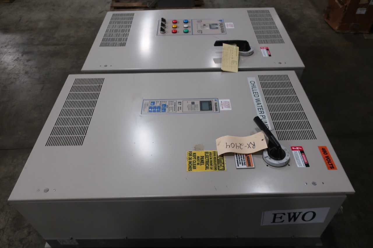 LOT OF 2 YASKAWA E7BVB077Y E7 BYPASS DRIVES - AUTOMATION & CONTROLS