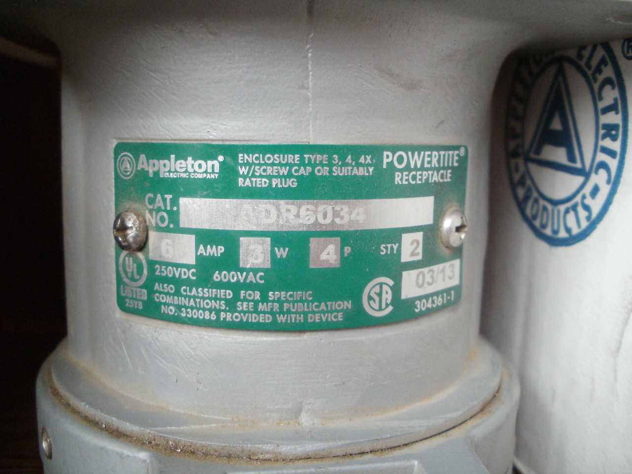 28 PIECES OF APPLETON 100 AMPS, RECEP, PLUG MIXED - INDUSTRIAL PARTS