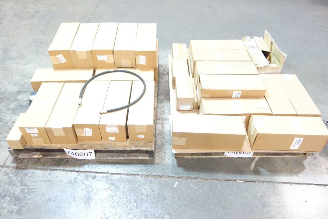 2 PALLET OF ASSORTED FILTER ELEMENTS, CYLINDERS, VALVES, PNEUMATIC HOSE- PALL, DUPLOMATIC - VALVES