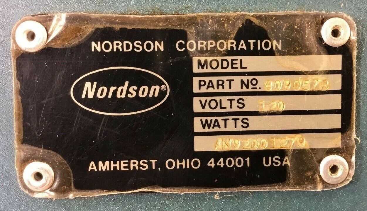Nordson 809057B / AN92D01270 Warning Over / Under Control Panel - Used - Bench Tested - AUTOMATION & CONTROLS