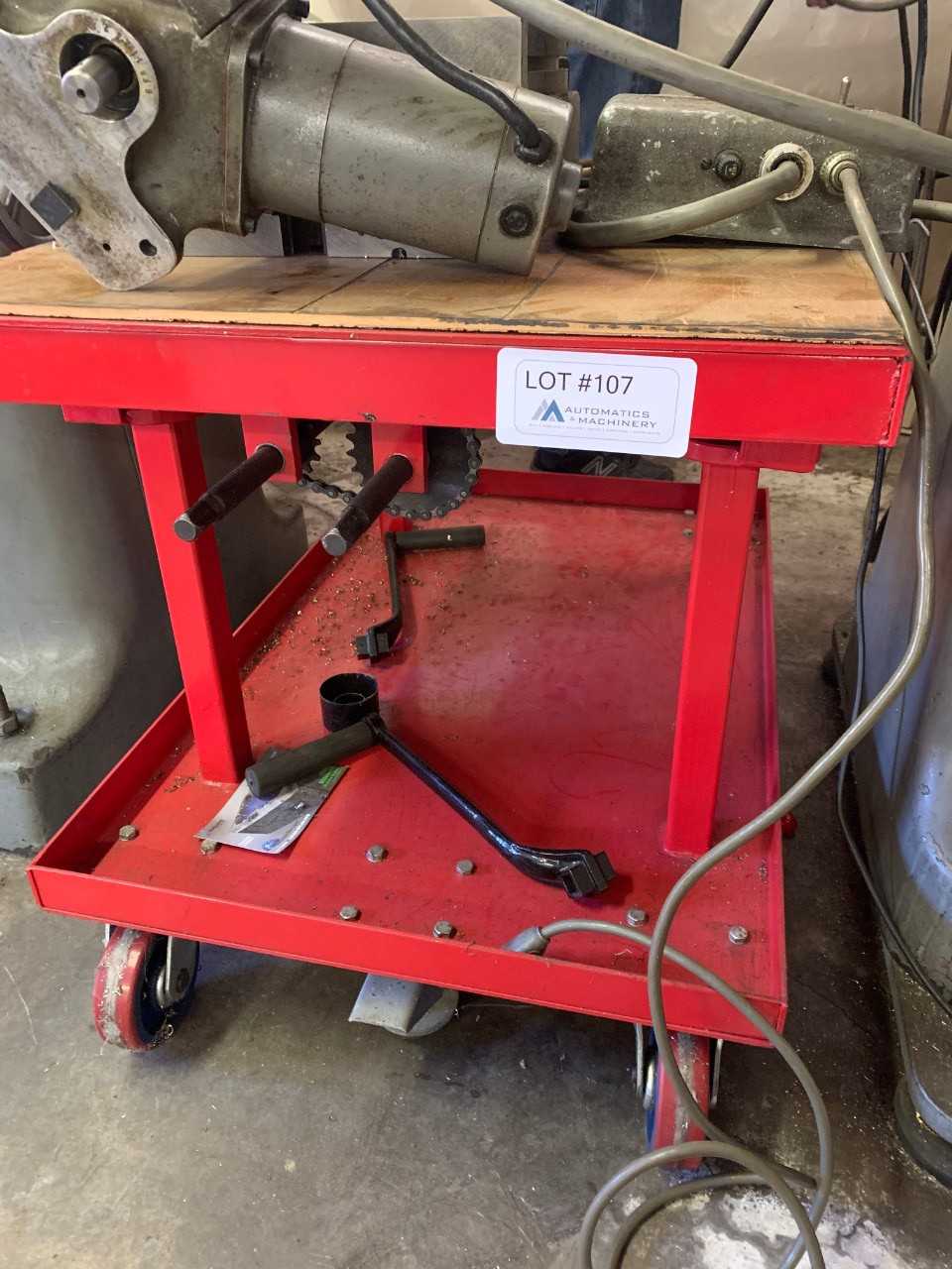 Red Mobile Shop Cart (Contents Not Included) - MATERIAL HANDLING