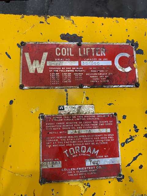 30,000lbs Cullen-Friestedt Coil Grab - COIL HANDLING MACHINE
