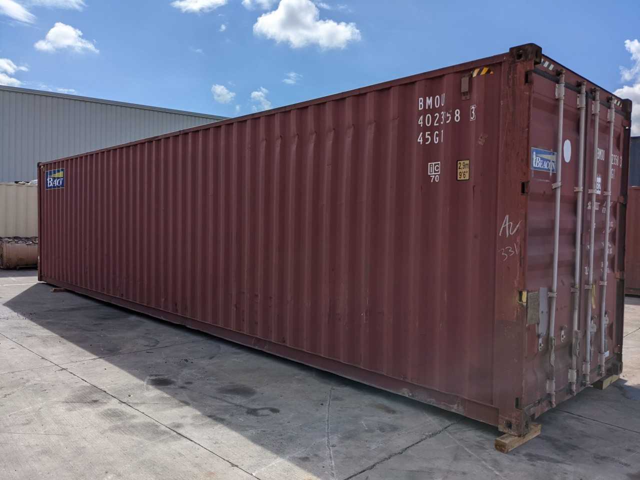 BEACON 40FT HIGH CUBE SHIPPING CONTAINER - INDUSTRIAL PARTS