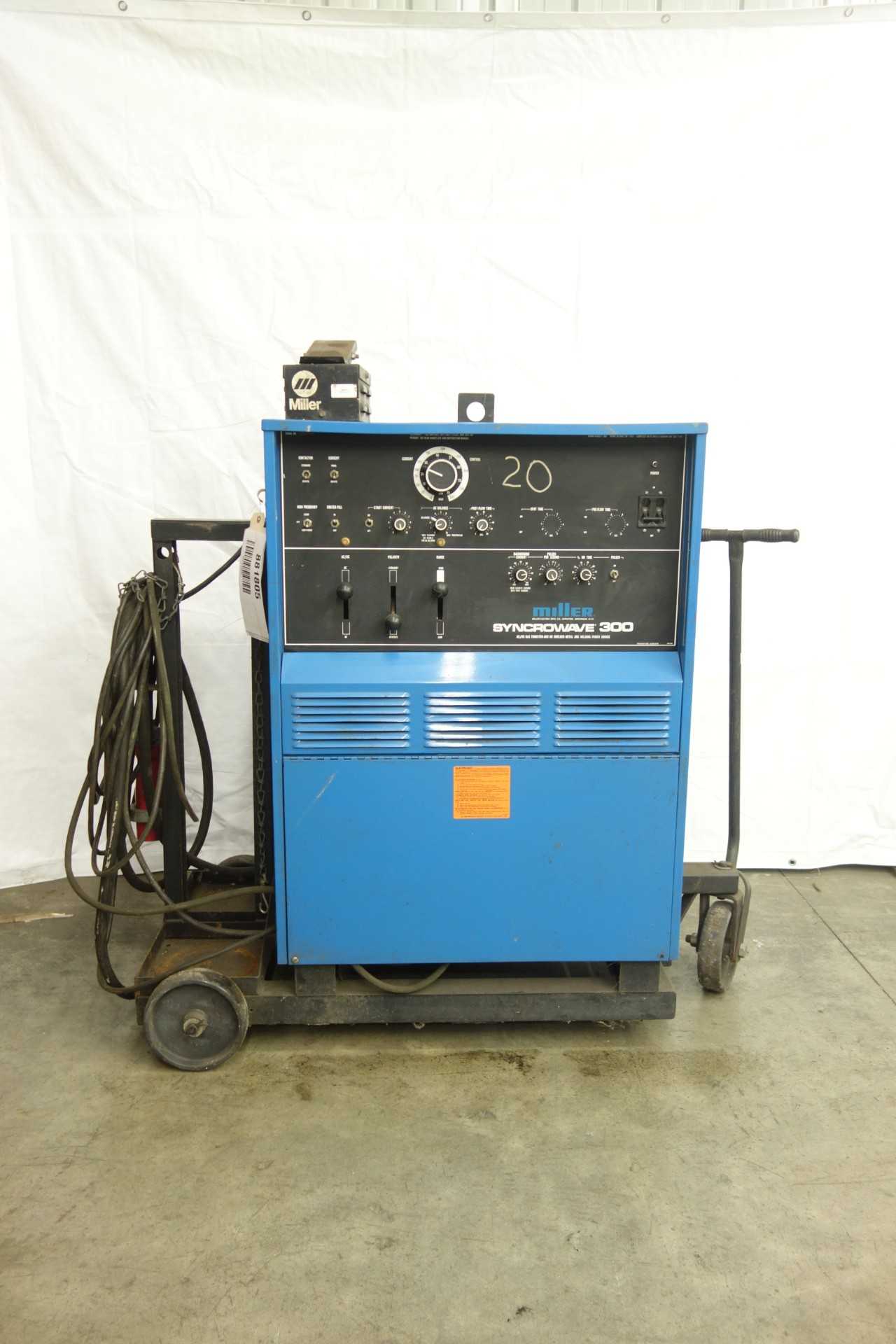 MILLER SYNCROWAVE 300 AC/DC GAS TUNGSTEN ARC OR SHIELDED METAL ARC WELDING POWER SOURCE - WELDING EQUIPMENT