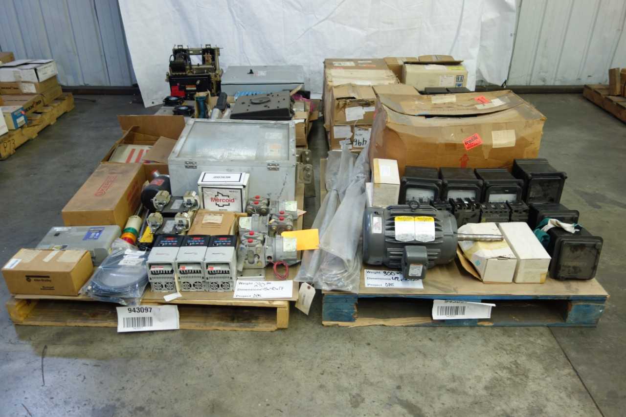 4 PALLETS OF ASSORTED ELECTRICAL - ELECTRICAL COMPONENTS