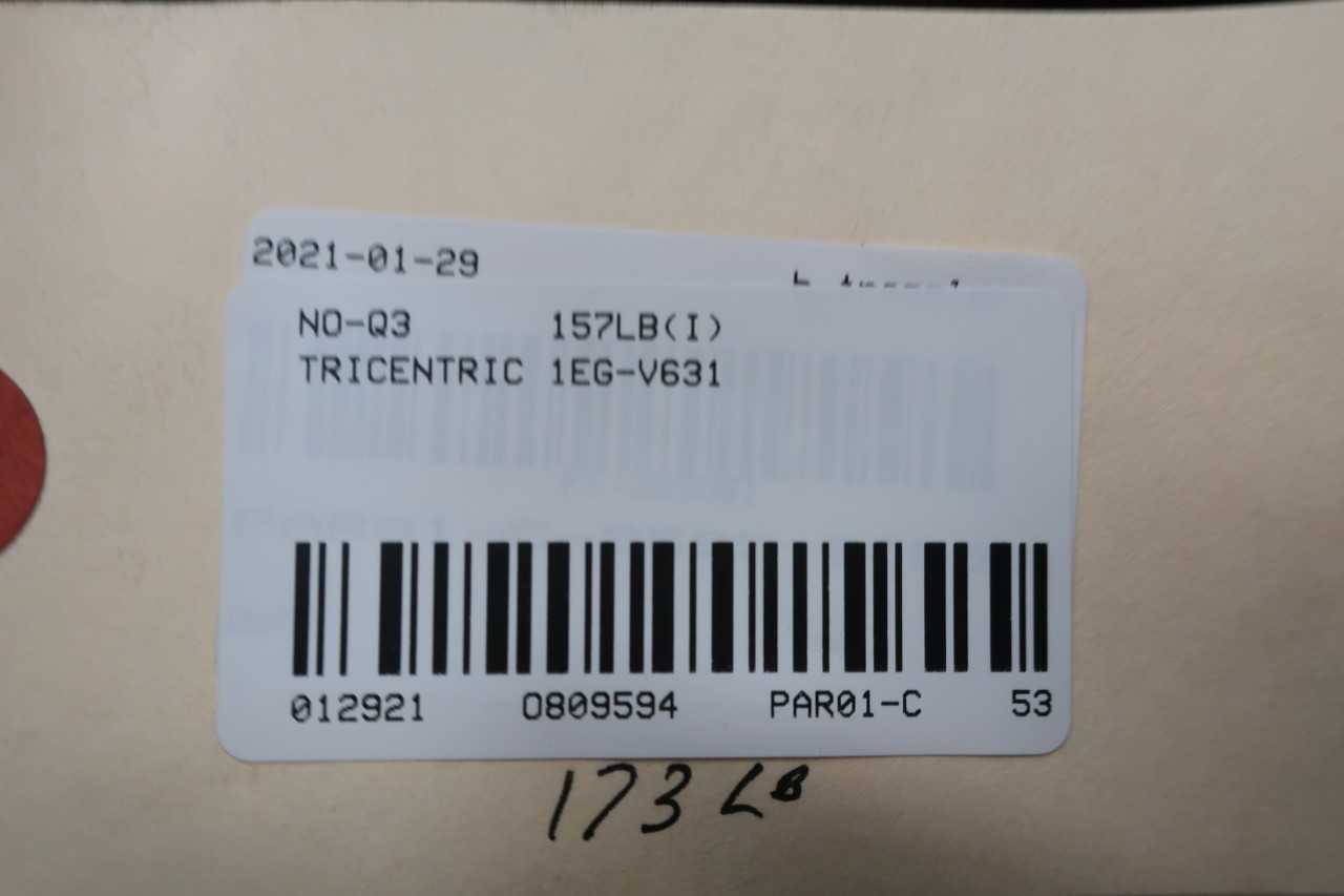 TRICENTRIC 1EG-V631 MANUAL STEEL BUTTERFLY VALVE 10IN 150 - BUTTERFLY VALVE