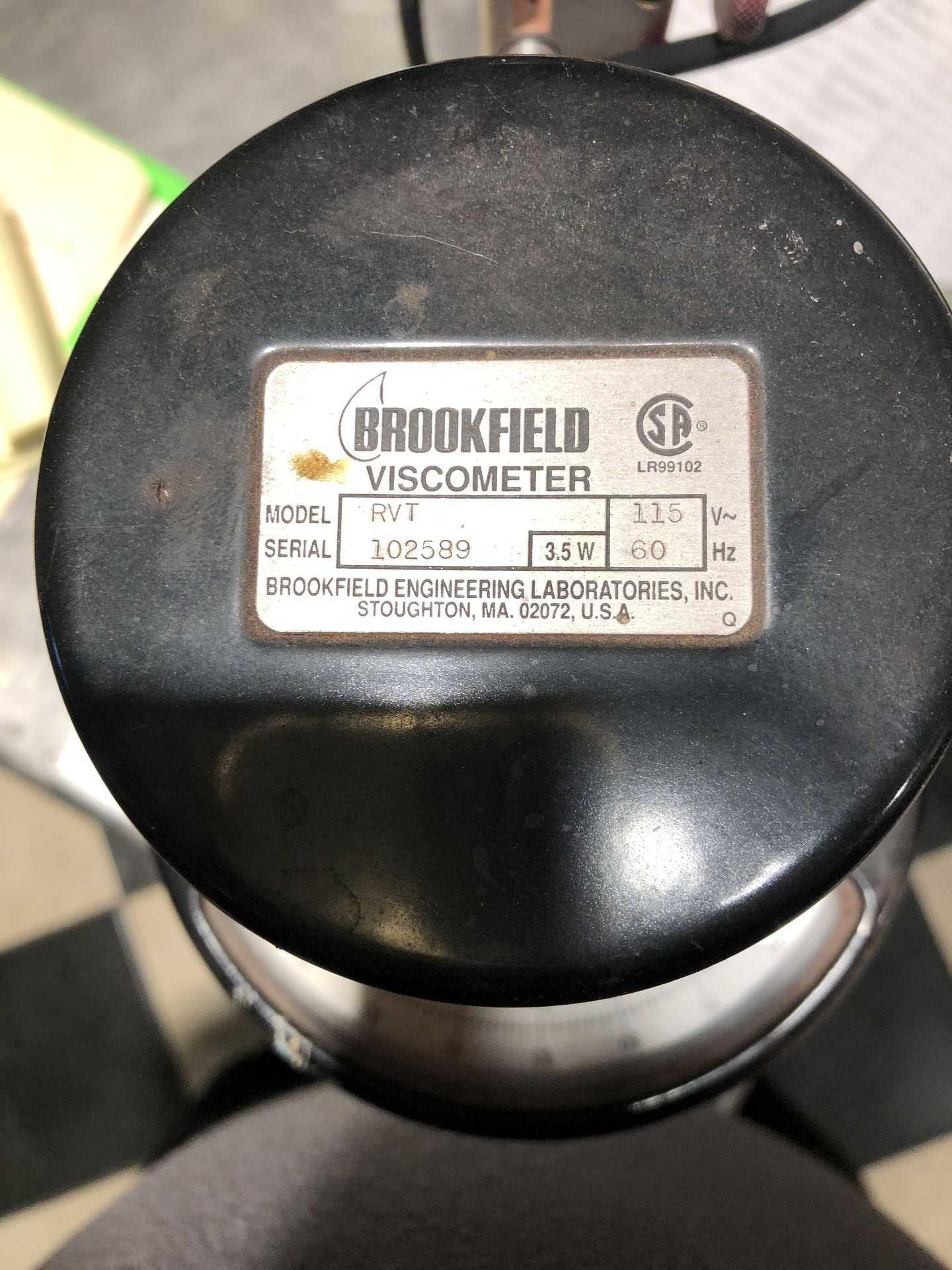 Brookfield RVT Viscometer - INDUSTRIAL PARTS