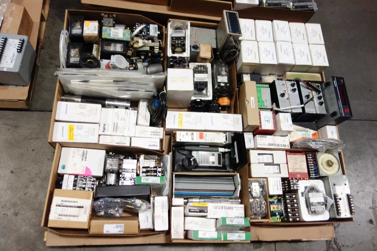 3 PALLETS OF ASSORTED ELECTRICAL - ELECTRICAL COMPONENTS
