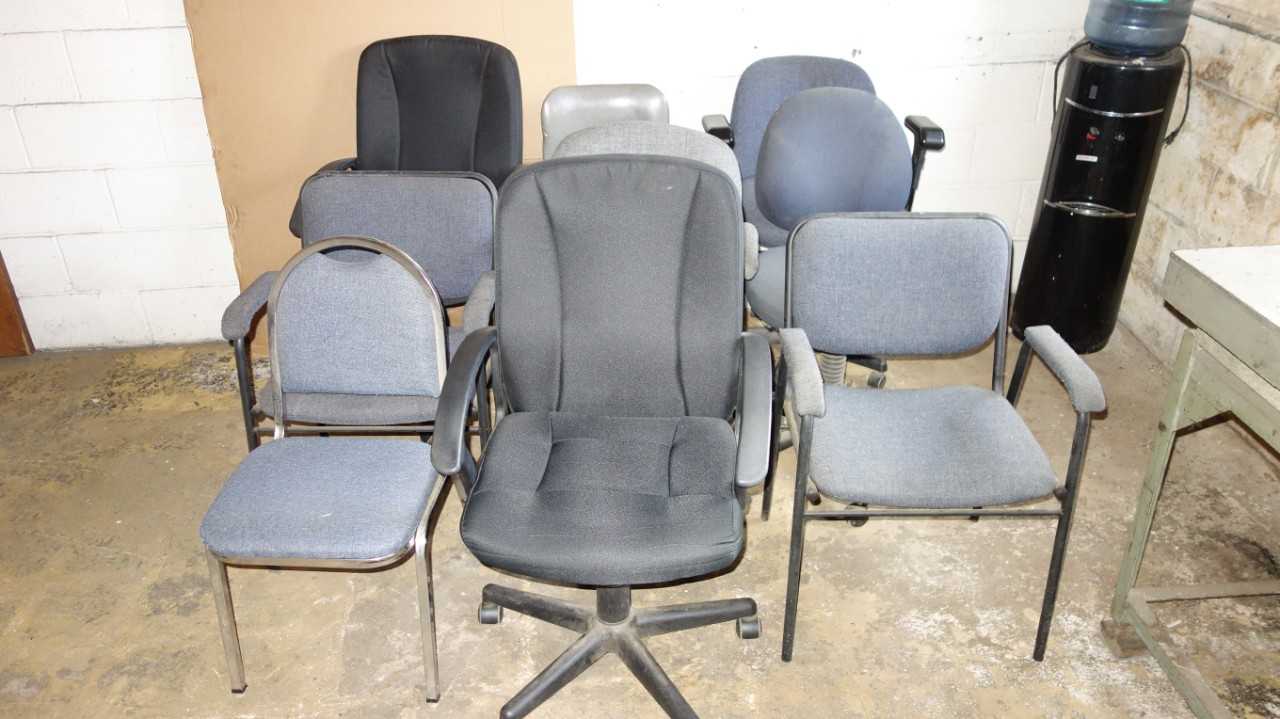 LOT OF 9 ASSORTED OFFICE CHAIRS - PLANT & FACILITY