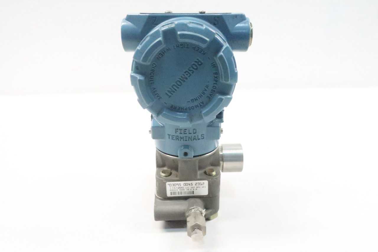 ROSEMOUNT 3095MA23ABA13AA0100B PRESSURE TRANSMITTER 0-250IN-H2O 11-55V-DC - INSTRUMENTATION