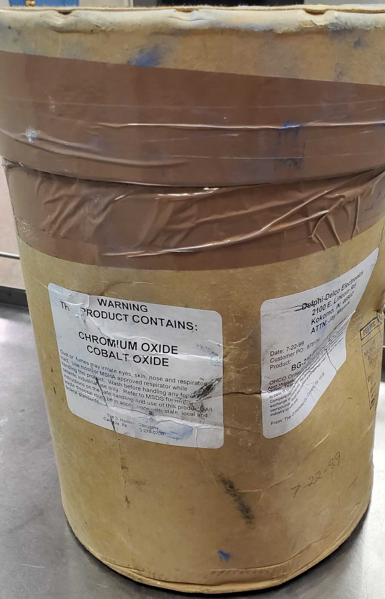 Cobalt Oxide/Chromium Oxide mixture - 5 pounds - MACHINING EQUIPMENT