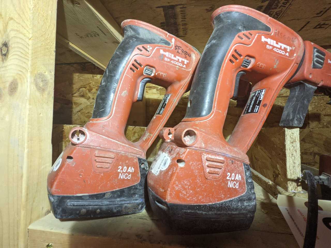 Lot of 2 Cordless Screwdriver with Screw magazine SMD 57 - ELECTRIC POWER TOOLS
