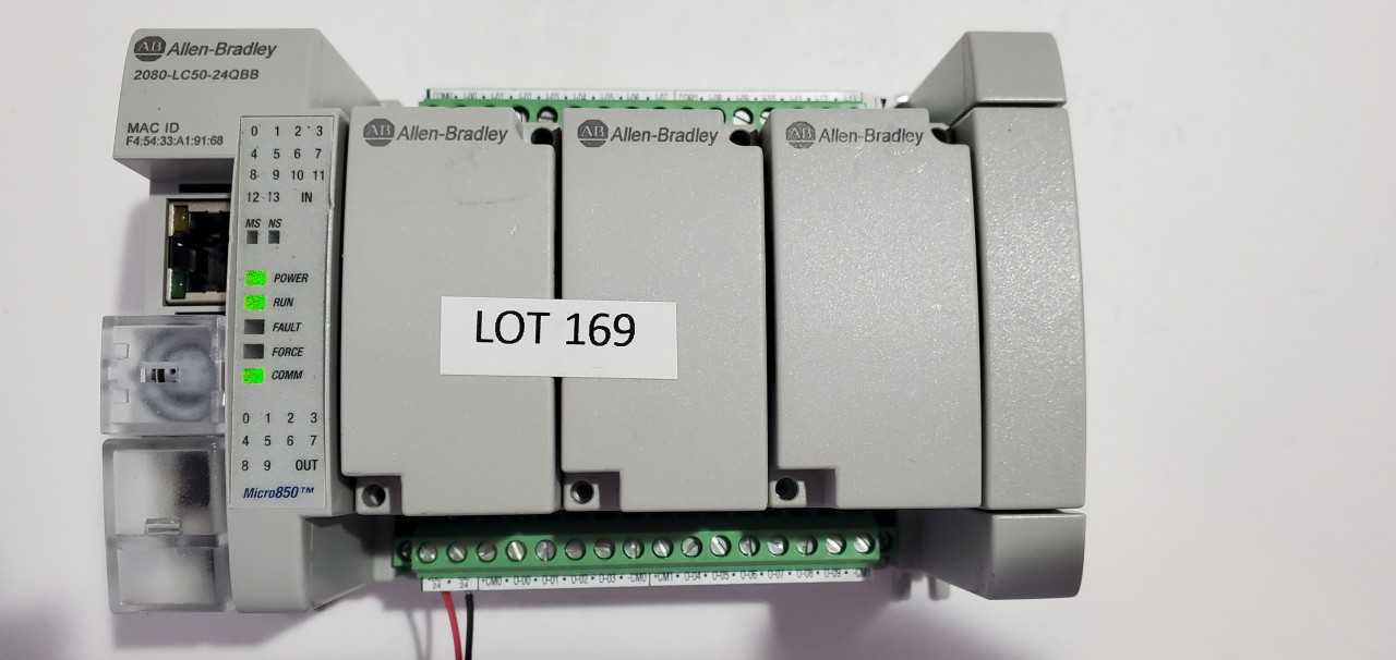 Allen Bradley Micro 850  2080-LC50-24QBB PLC - AUTOMATION & CONTROLS