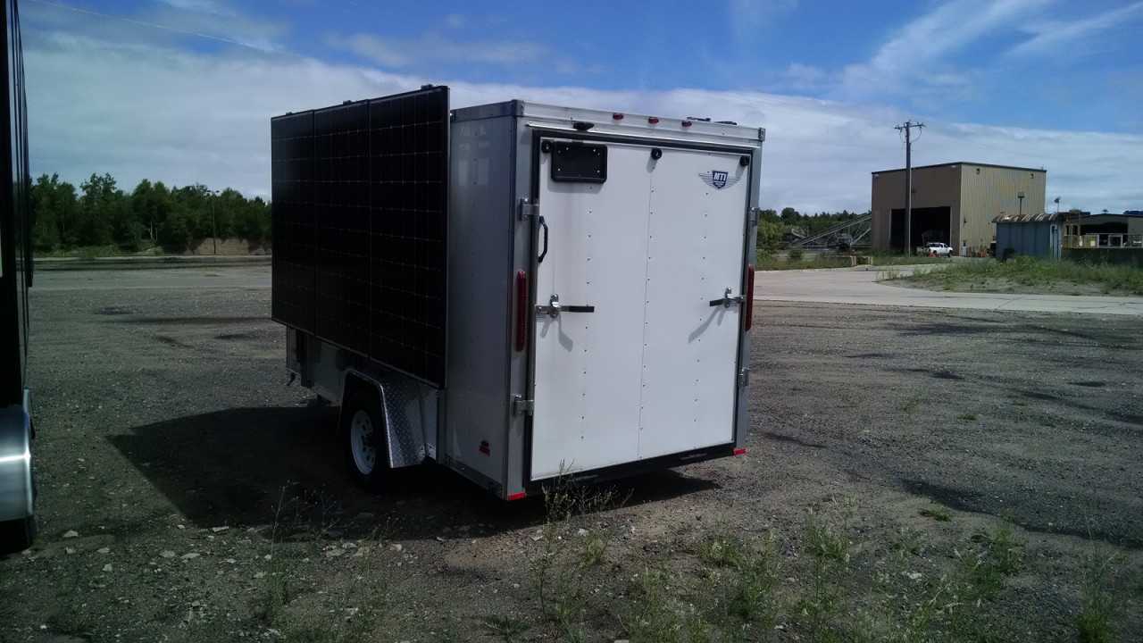 2019 MTI 6X12 Enclosed Trailer w/ Solar Panels - TRAILERS