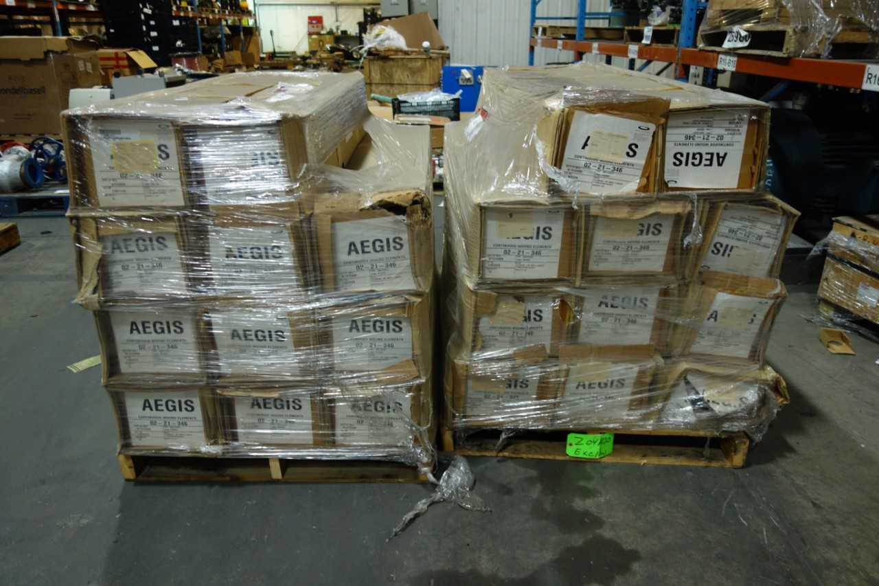 2 PALLETS OF FLANGED FILTER ELEMENTS - PNEUMATIC FILTER ELEMENTS