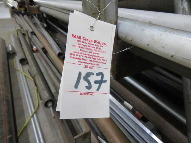 Rack with contents of steel pipes, tubes and other items - MISCELLANEOUS