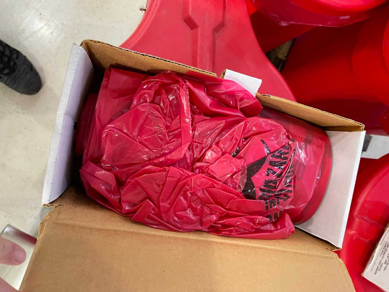 Biohazard Waste Can with Liners - WASTE BINS