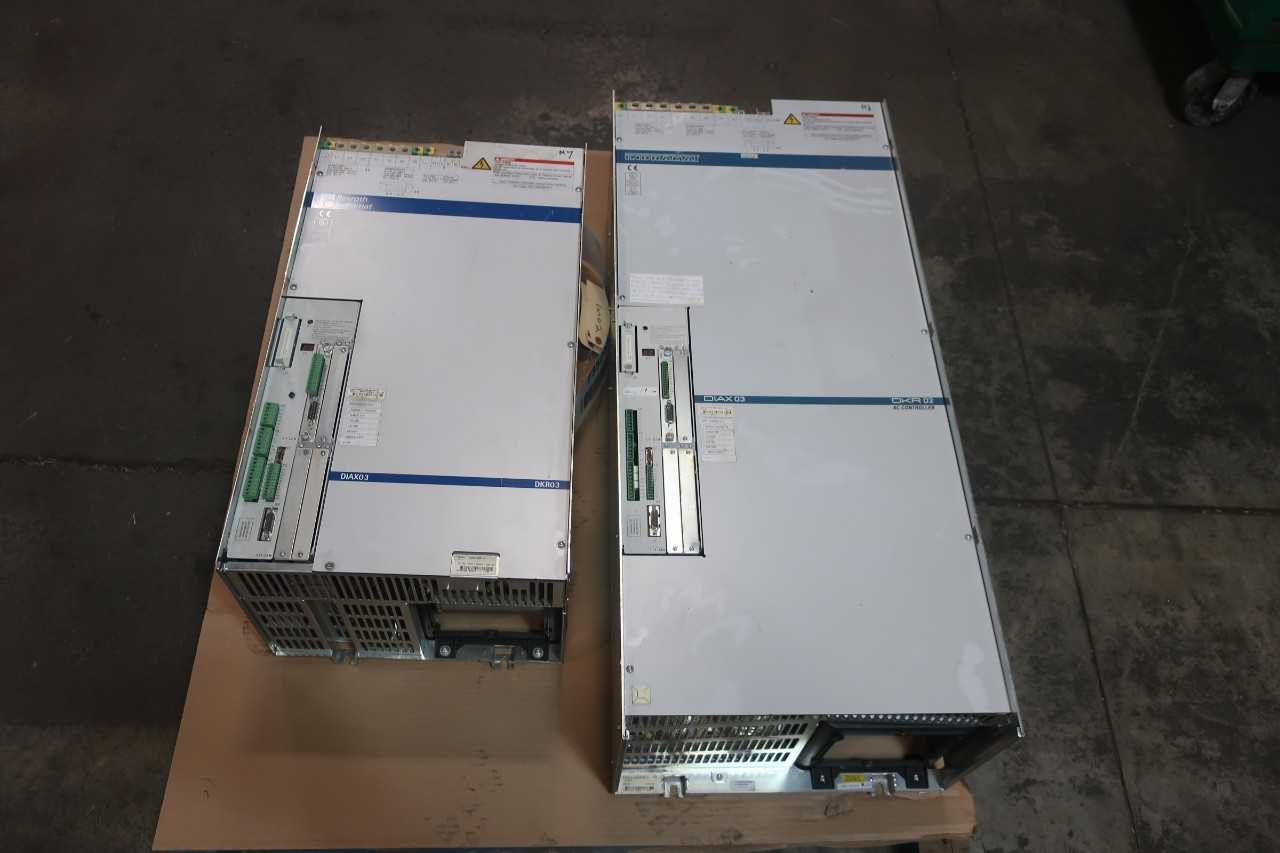 1 LOT OF SERVO CONTROLLERS-INDRAMAT DKR02.1-W200N-BA01-01-FW DIAX03 400-480V-AC 0-380V-AC 3PH SERVO DRIVES AND AMPLIFIER - SERVO