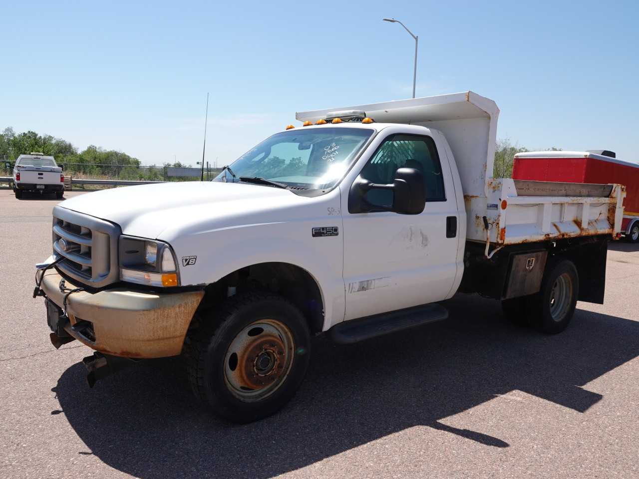 2003 Ford F450 SD Reg. Cab DRW 4x4 Dump Truck (Bill of Sale Only) - HYDRO EXCAVATOR TRUCKS
