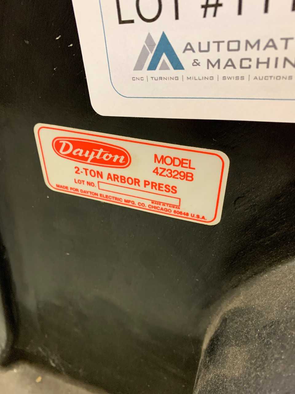 Dayton 4Z329B Arbor Press - MECHANICAL STAMPING PRESSES