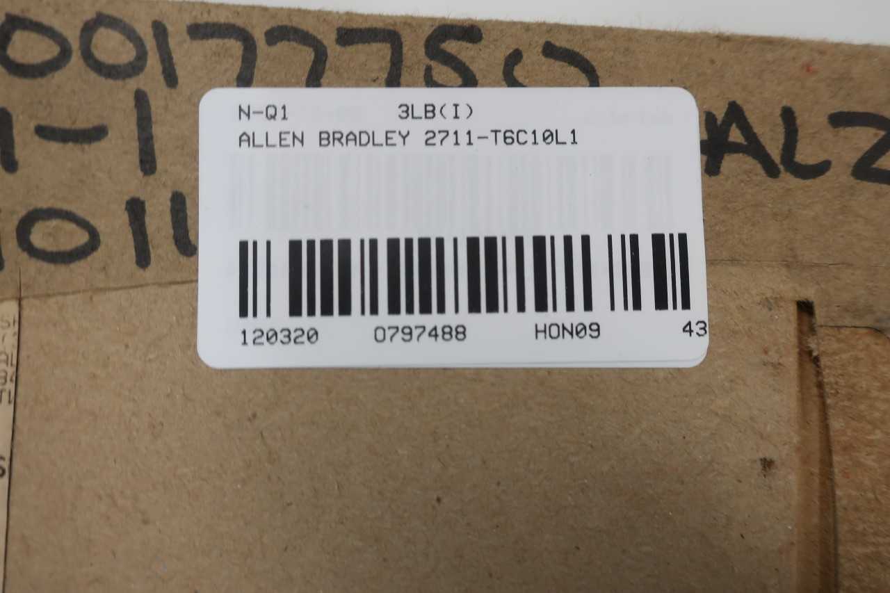 ALLEN BRADLEY 2711-T6C10L1 SER B OPERATOR INTERFACE PANEL - AUTOMATION & CONTROLS