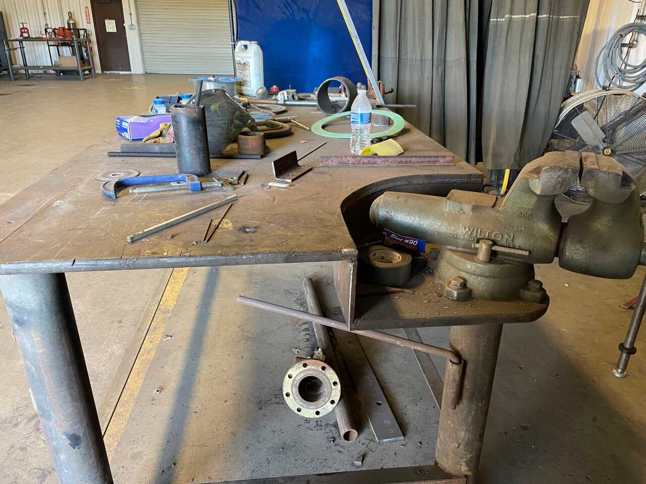Steel Table with Wilton Vice - MISCELLANEOUS