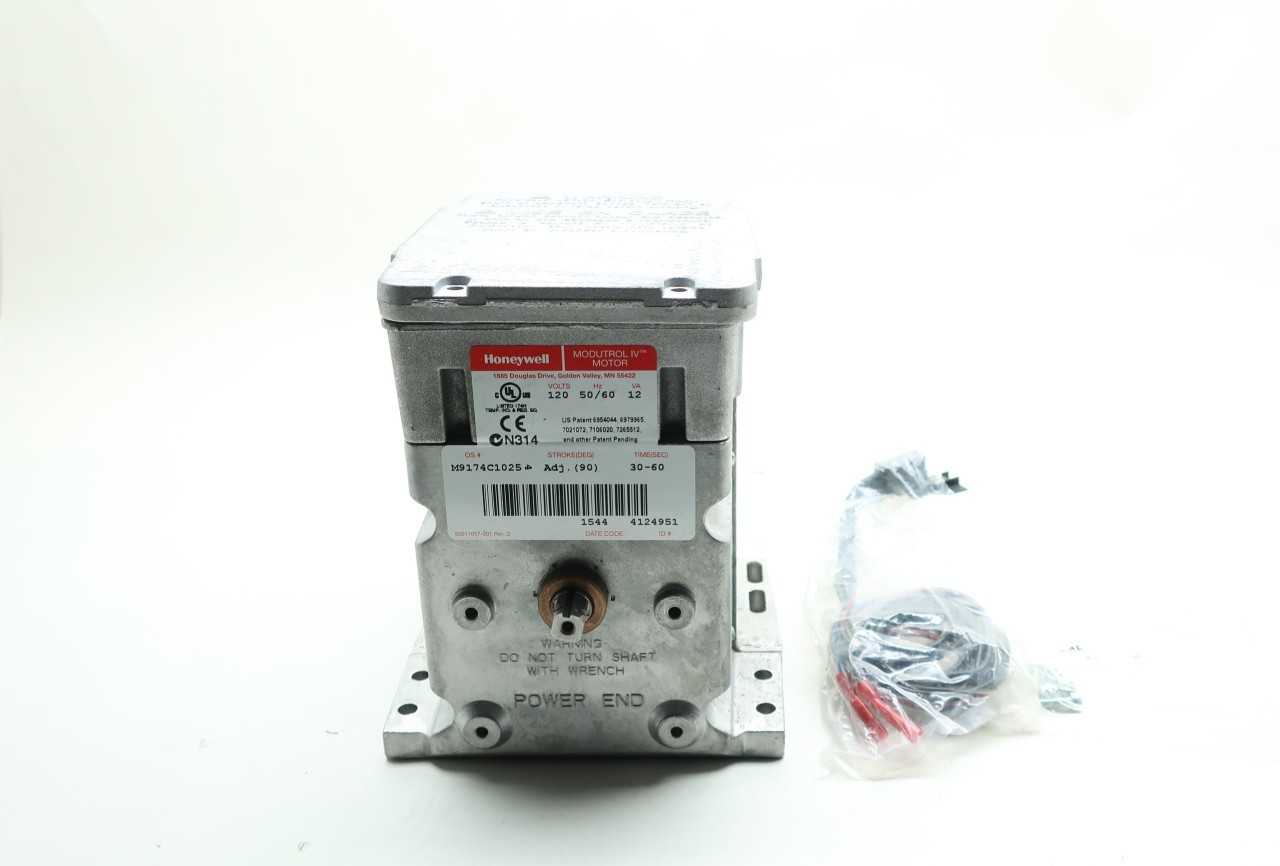 HONEYWELL M9174C-1025 MODUTROL IV ELECTRIC VALVE ACTUATOR MOTOR 12VA 120V-AC - VALVES