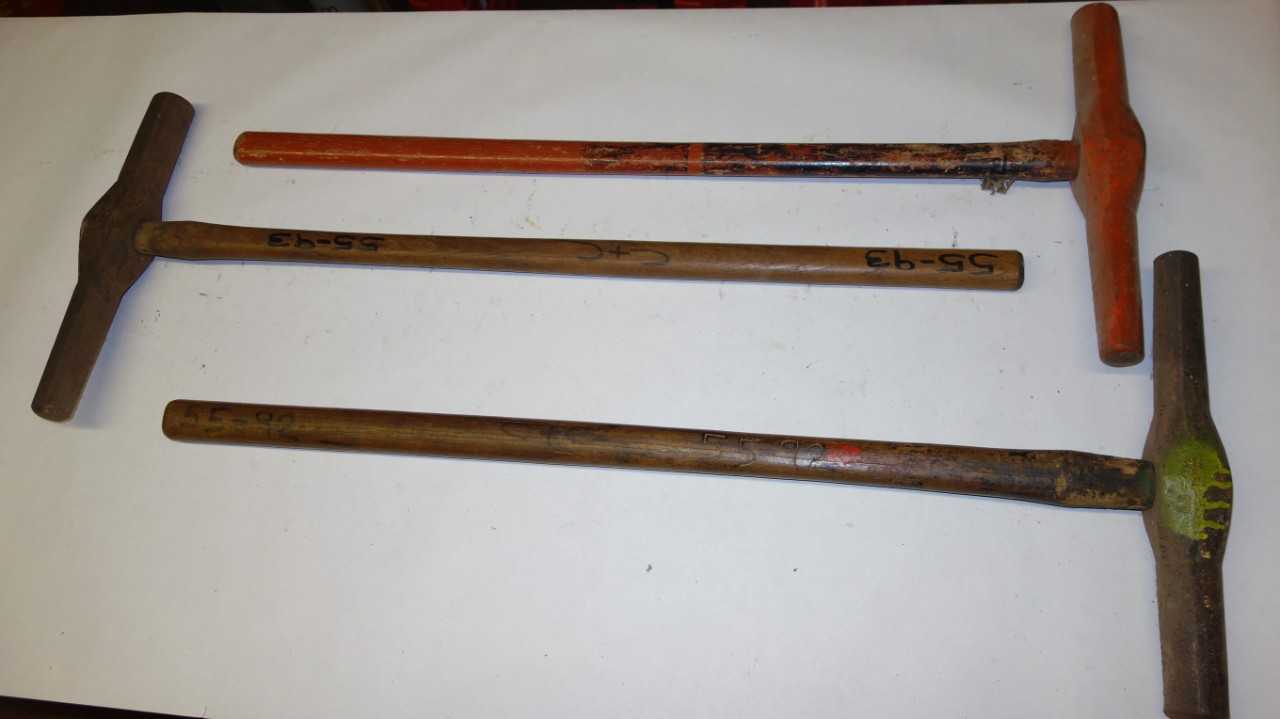 LOT OF 3 SPIKE MAUL HAMMERS - HAND TOOLS