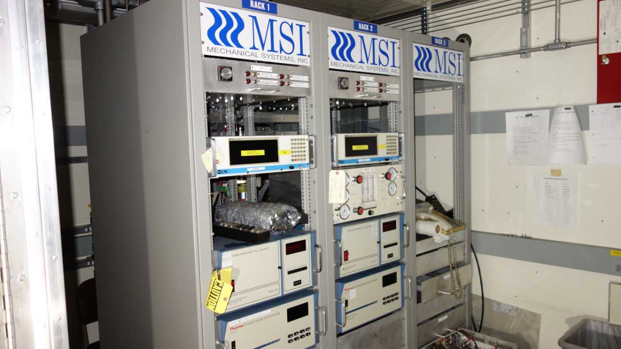 CONTENTS OF RACKS - THERMO AND ESC ANALYZERS - PALLET RACKING